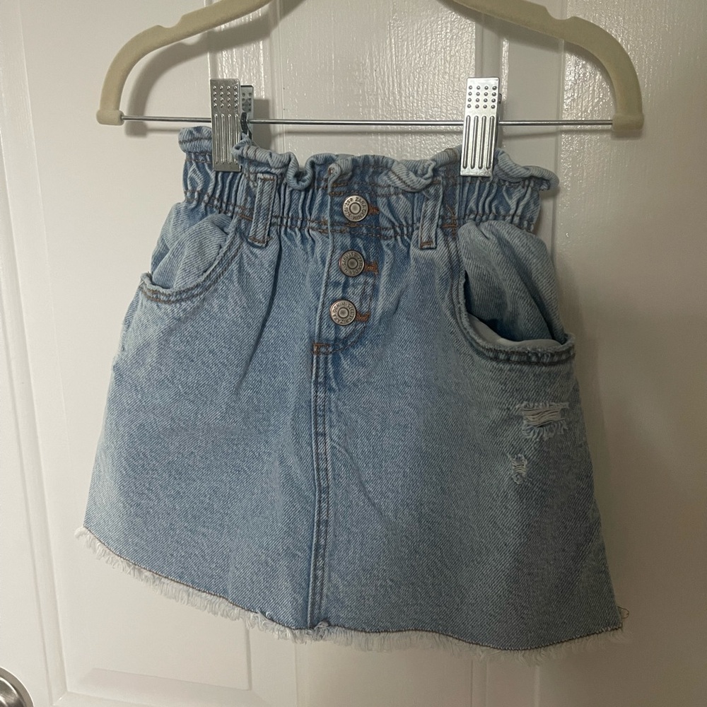 Zara Light Blue Denim Skirt for Kids